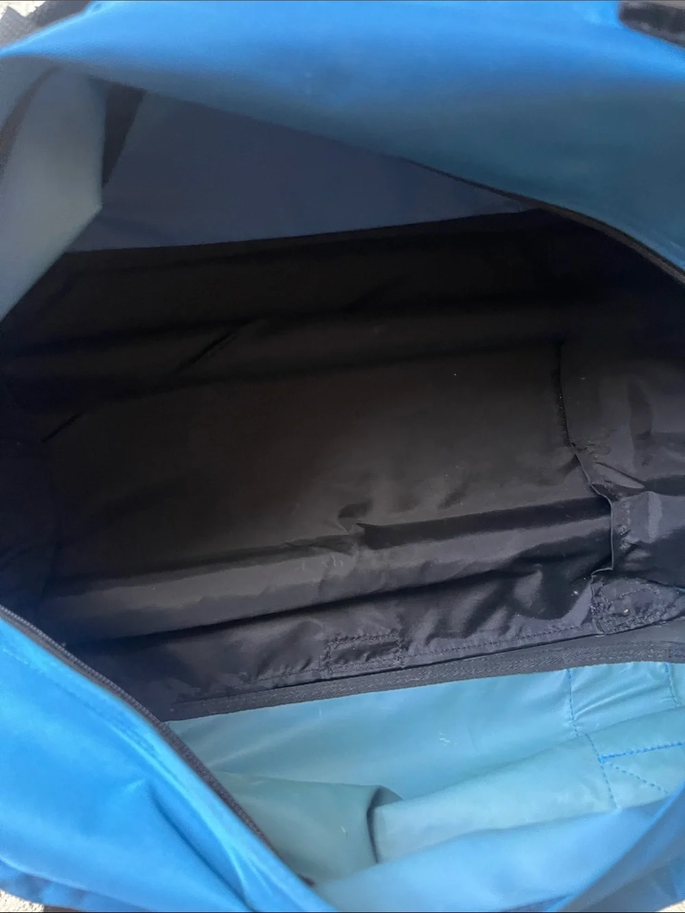 L.L. Bean Blue and Black Kids Duffel Bag